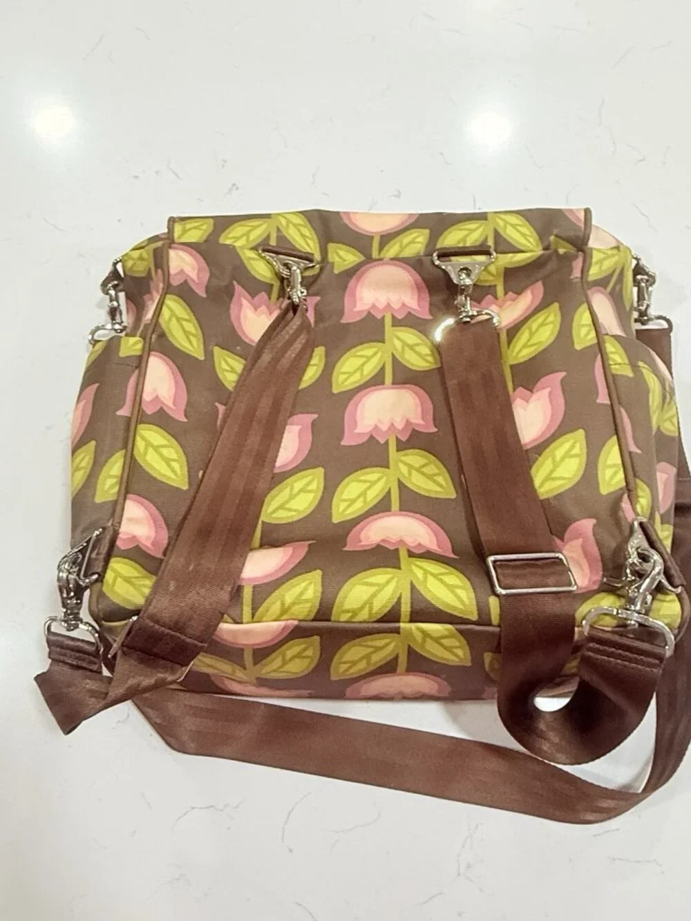 Petunia Pickle Bottom Tulip Heavenly Holland Abundance Boxy Diaper Bag Backpack